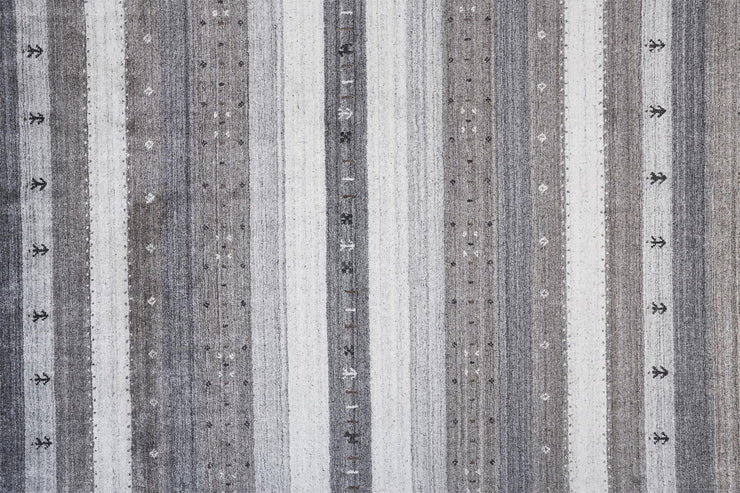 Yurie Hand Knotted Dark and Opal Gray Rug by BD Fine Texture Image 1
