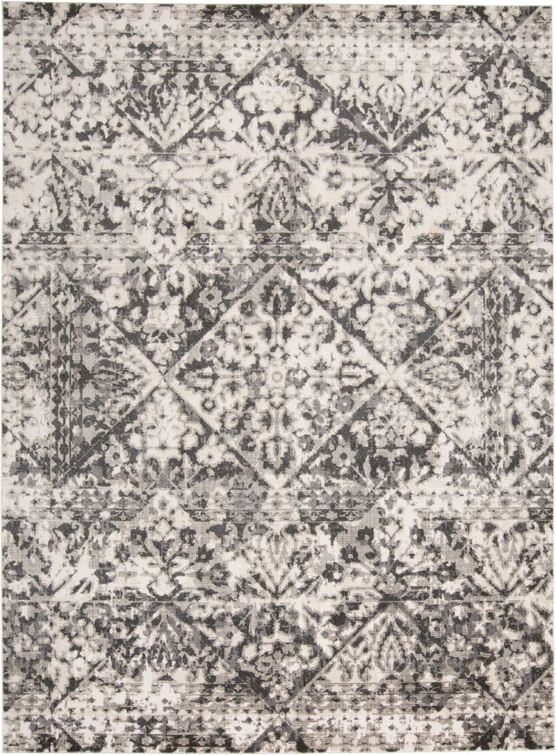 media image for Kiba Gray and Ivory Rug by BD Fine Flatshot Image 1 298