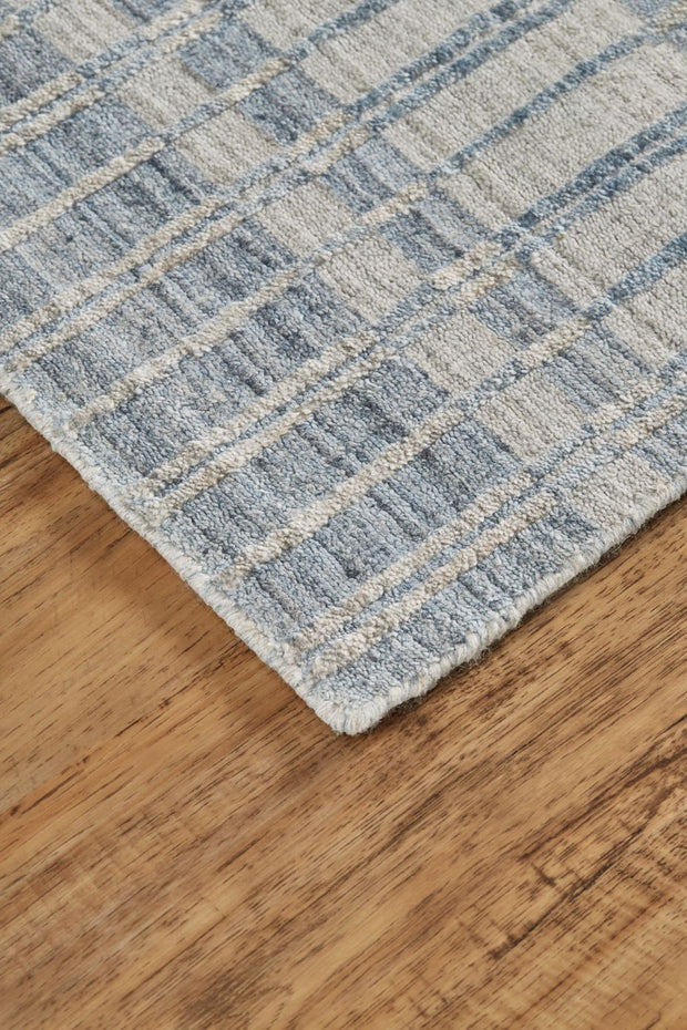 Odami Hand Woven Blue and Gray Rug by BD Fine Corner Image 1