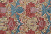 Bennet Hand Knotted Blue and Red Rug by BD Fine Texture Image 1