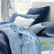 Biella Midnight & Wedgwood Bedding design by Designers Guild