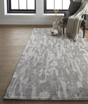 Orwell Hand Tufted Gray and Silver Rug by BD Fine Roomscene Image 1