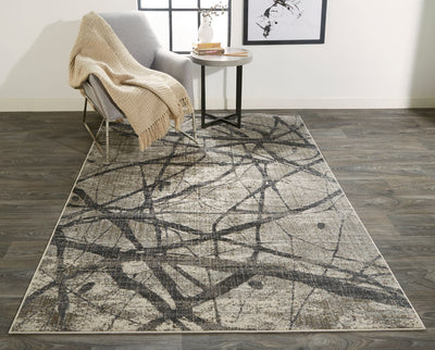 product image for Kiba Warm Gray and Charcoal Rug by BD Fine Roomscene Image 1 52