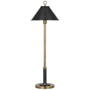 Aaron Table Lamp in Brass & Deep Patina Bronze design by Robert Abbey
