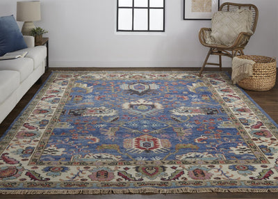 product image for Bennet Blue and Red Rug by BD Fine Roomscene Image 1 18