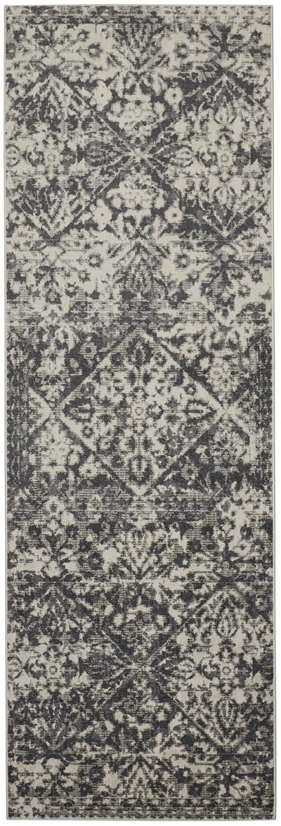 product image for Kiba Gray and Ivory Rug by BD Fine Flatshot Image 1 96