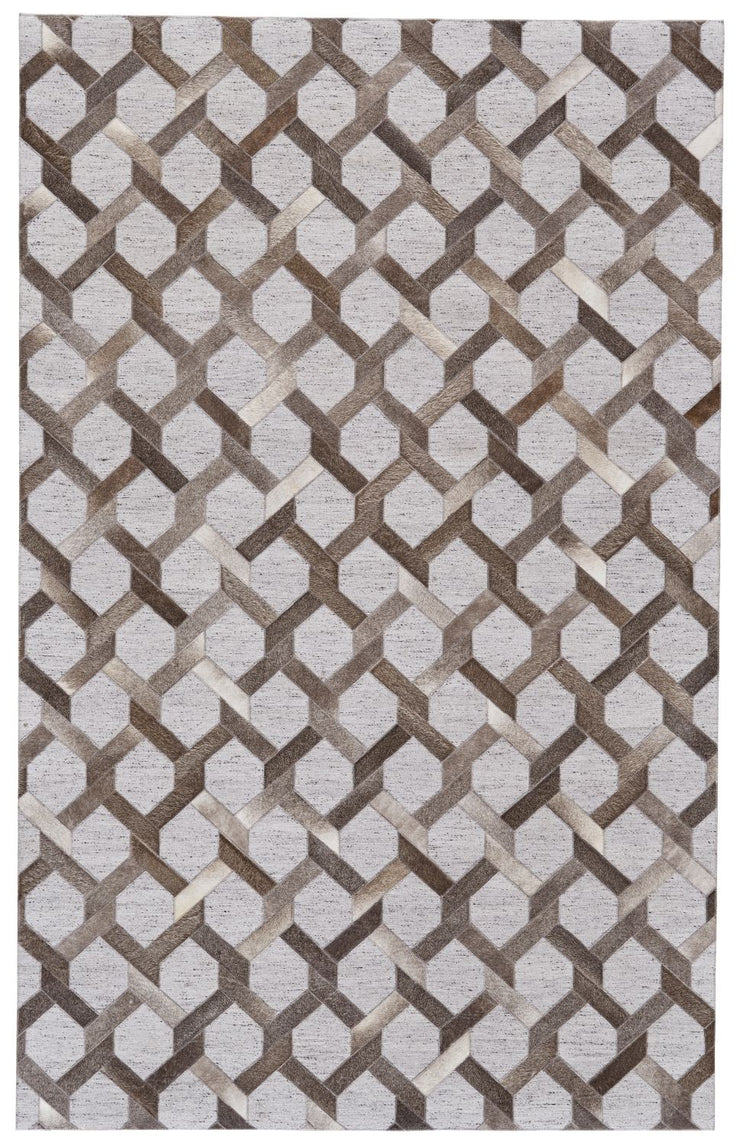 Canady Gray and Taupe Rug by BD Fine Flatshot Image 1
