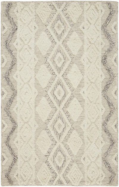 product image for Elika Hand Tufted Ivory and Gray Rug by BD Fine Flatshot Image 1 41