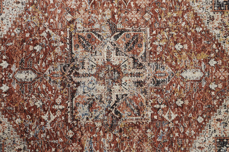 Ennis Rust and Tan Rug by BD Fine Texture Image 1