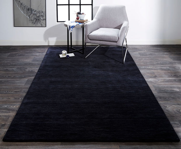Celano Hand Woven Black and Gray Rug by BD Fine Roomscene Image 1