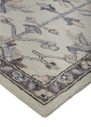 Faris Hand Tufted Gray and Blue Rug by BD Fine Corner Image 1