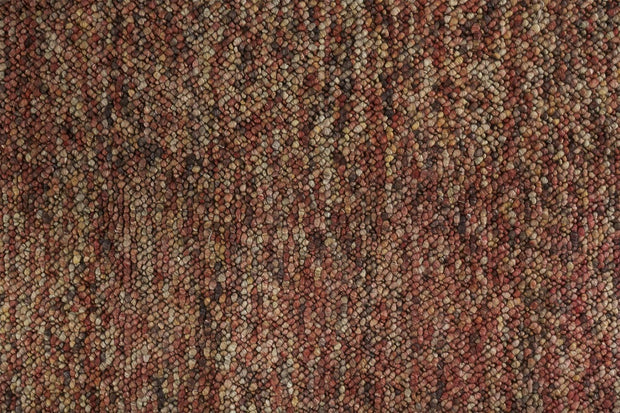 Genet Hand Woven Rust and Brown Rug by BD Fine Texture Image 1