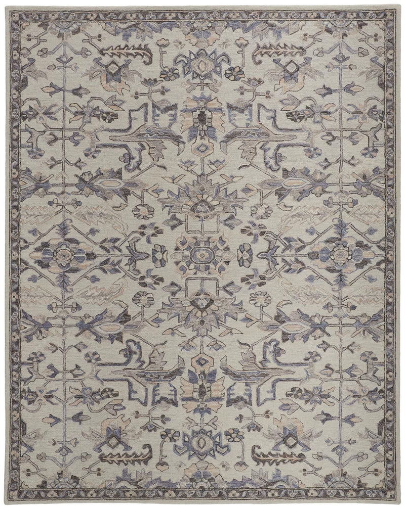 media image for Faris Hand Tufted Gray and Blue Rug by BD Fine Flatshot Image 1 296