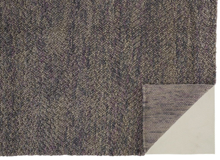 Genet Hand Woven Purple and Beige Rug by BD Fine Fold Image 1