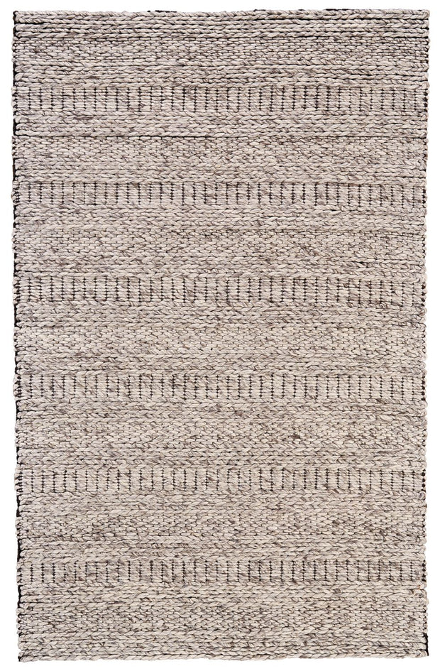 Genet Hand Woven Ivory and Gray Rug by BD Fine Flatshot Image 1
