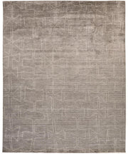 Miska Hand Woven Gray and Ivory Rug by BD Fine Flatshot Image 1
