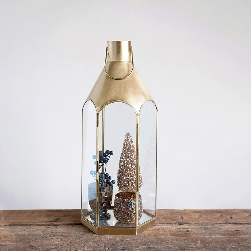 media image for Lantern with Mirror Base and Handle 249