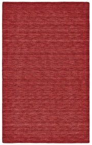 Celano Hand Woven Deep and Bright Red Rug by BD Fine Flatshot Image 1