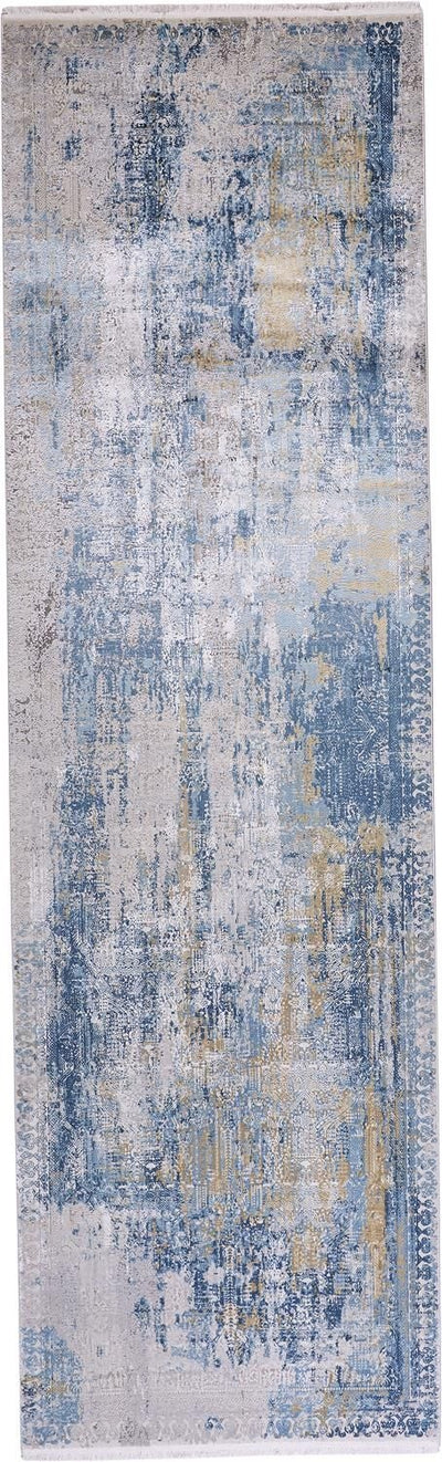 product image for Lindstra Blue and Gray Rug by BD Fine Flatshot Image 1 99