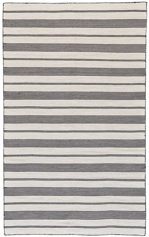 Granberg Hand Woven Black and White Rug by BD Fine Flatshot Image 1