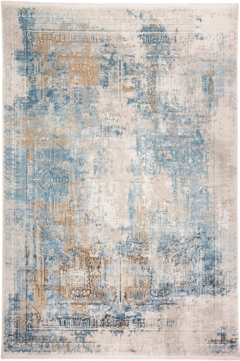 media image for Lindstra Blue and Gray Rug by BD Fine Flatshot Image 1 255