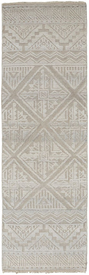 Eckhart Hand Knotted Ivory and Tan Rug by BD Fine Flatshot Image 1