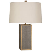 Anna Accent Lamp in Faux Brown Snakeskin design by Robert Abbey