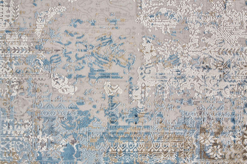 media image for Lindstra Blue and Gray Rug by BD Fine Texture Image 1 258