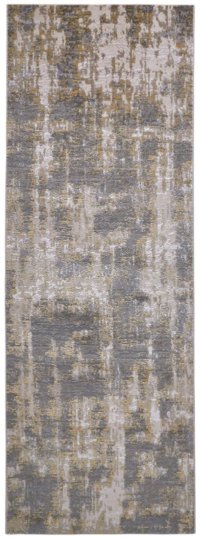 product image for Vanhorn Gray and Gold Rug by BD Fine Flatshot Image 1 58