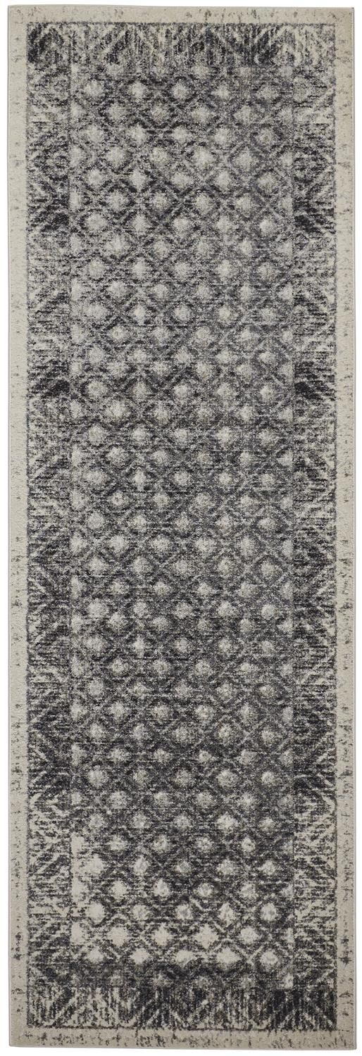 media image for Kiba Black and Ivory Rug by BD Fine Flatshot Image 1 268