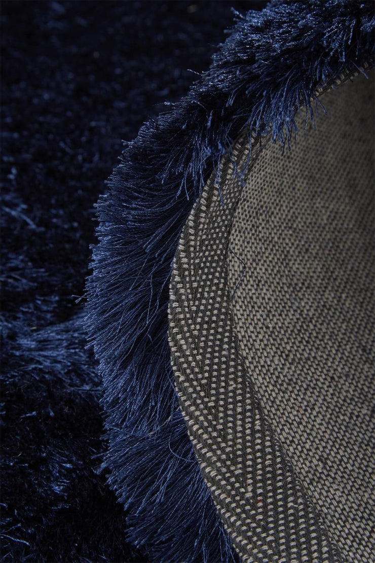 Freya Hand Tufted Dark Blue Rug by BD Fine Roll Image 1