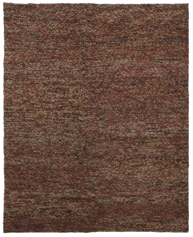 Genet Hand Woven Rust and Brown Rug by BD Fine Flatshot Image 1