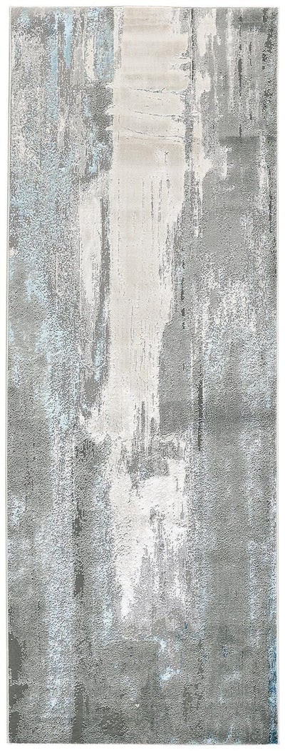 product image for Aurelian Silver and Teal Rug by BD Fine Flatshot Image 1 78