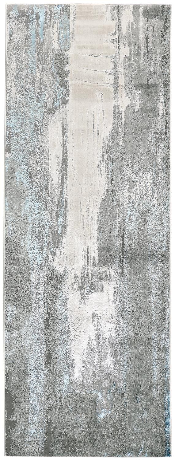 Aurelian Silver and Teal Rug by BD Fine Flatshot Image 1