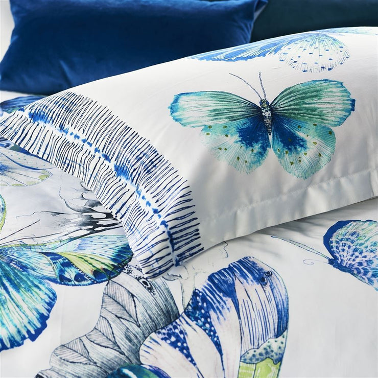 Papillons Cobalt Bedding design by Designers Guild