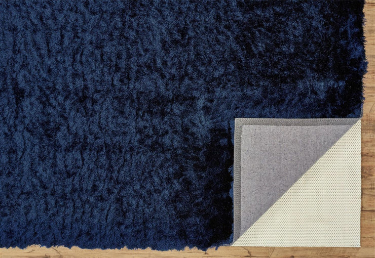 Freya Hand Tufted Dark Blue Rug by BD Fine Fold Image 1