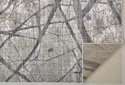 Kiba Warm Gray and Charcoal Rug by BD Fine Fold Image 1