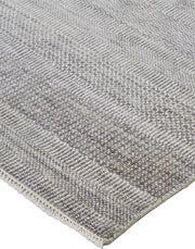 Caldecott Hand Knotted Steel and Silver Gray Rug by BD Fine Corner Image 1