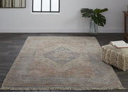Ramey Hand Woven Blue and Orange Rug by BD Fine Roomscene Image 1