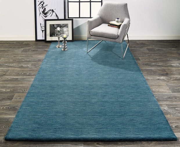 Celano Hand Woven Teal and Teal Rug by BD Fine Roomscene Image 1