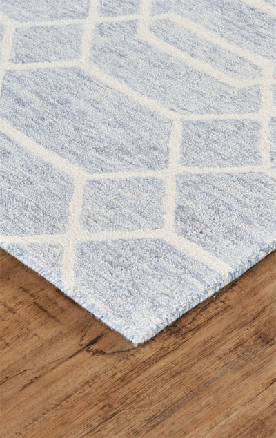 product image for Natal Blue and Ivory Rug by BD Fine Corner Image 1 40