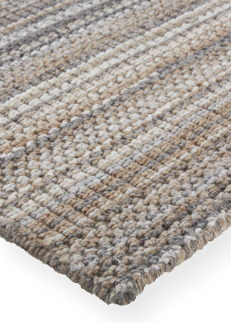 Foxwood Hand Woven Brown and Gray Rug by BD Fine Corner Image 1