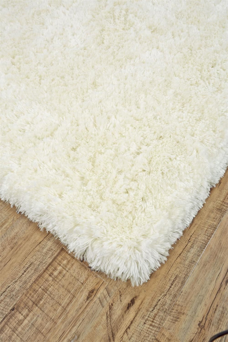 Roux Hand Tufted Ivory and White Rug by BD Fine Corner Image 1