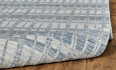 product image for Odami Hand Woven Blue and Gray Rug by BD Fine Roll Image 1 5