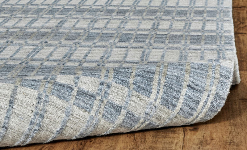 media image for Odami Hand Woven Blue and Gray Rug by BD Fine Roll Image 1 238