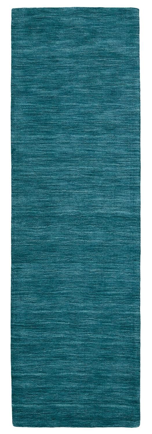 Celano Hand Woven Teal and Teal Rug by BD Fine Flatshot Image 1