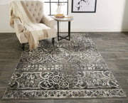 Kiba Gray and Taupe Rug by BD Fine Roomscene Image 1