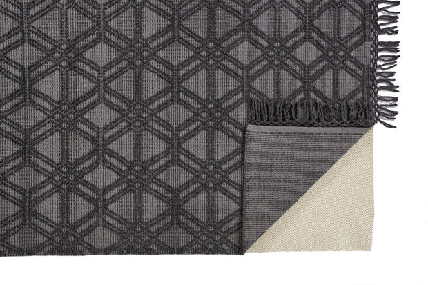 Lavinda Hand Woven Gray and Black Rug by BD Fine Fold Image 1