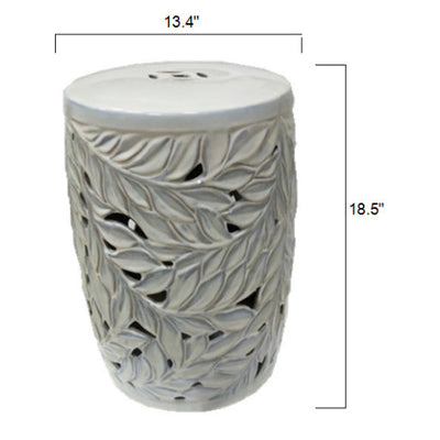 product image for achilles indoor outdoor ceramic garden stool by surya aeh 001 8 7