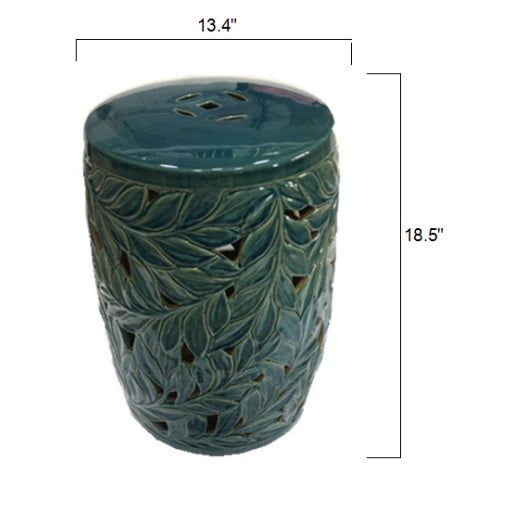 media image for achilles indoor outdoor ceramic garden stool by surya aeh 001 6 228